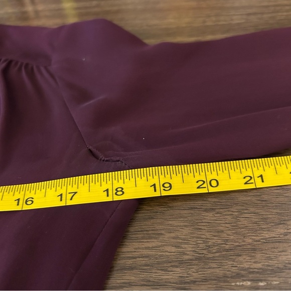 Babaton Deep Burgundy Long Sleeve Dress Size XS - Picture 9 of 13